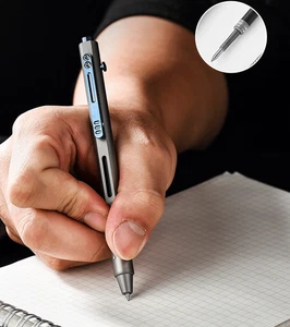 EDC Pocket TC4 CNC Kugelschreiber Büro Arbeiten Signatur Stift M&G G-5 Mine - Bild 1 von 4