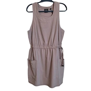 Vestido Prana Railay Bolsillo Sin Mangas Beige Mediano Ropa Activa Mini Informal Para Mujer - Imagen 1 de 14