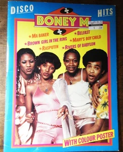 Lot 93 BONEY M 1979 Souvenir Sheet Music DISCO FUNK FOLK REGGAE African-American - Picture 1 of 10