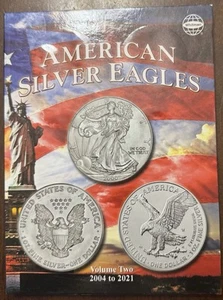 Carpeta de monedas American Silver Eagles volumen 2 2004-2021 álbum Whitman - Imagen 1 de 3