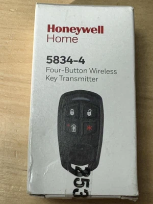 Honeywell Home 5834-4 4 Button Remote Control - Black - Image 1 of 3