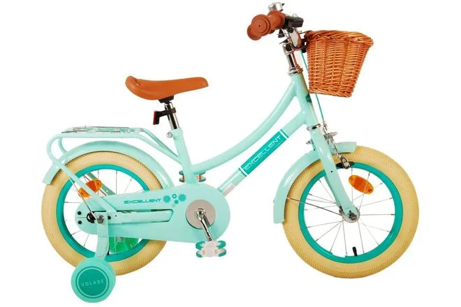 Volare Exzellente Kinderfahrrad - Mädchen - 14 Zoll - grün - Bild 1 von 1