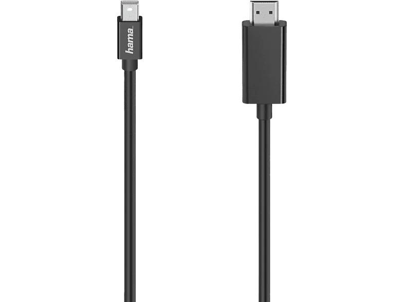 Adaptador - Hama 00200711 De MiniDP a HDMI 1.50 m Negro