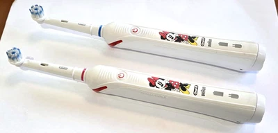2 x Braun Oral-B JUNIOR  Minnie Mouse elektrische Zahnbürste Kinder Handstück  - Bild 1 von 3