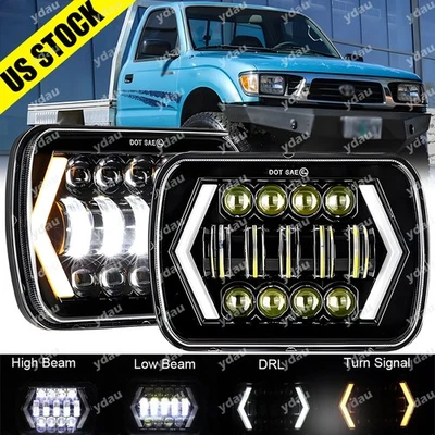 Par de faros LED 5x7" 7x6"" para camioneta Toyota 1982-1995 4Runner DRL giro Foto 1 de 4