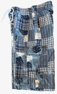 Pantalones cortos de carga Gymboree Boys 2008 Frog Pond rayas tropicales retazos 5 años Foto 1 de 4