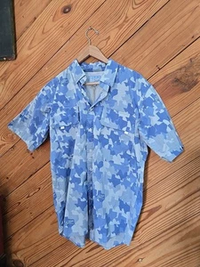 Camisa Old Tejas Para Hombre M Azul Camuflada Ventilada Manga Corta Pesca Aire Libre Texas - Imagen 1 de 6