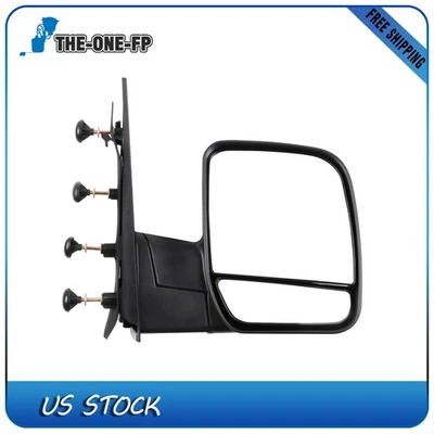 Espejo retrovisor lateral derecho pasajero manual para Ford E-150 E-250 E-350 E-450 2003-2013 Foto 1 de 4
