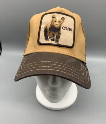 Goorin Bros Animal Farm RARO Bebé Oso Cachorro Snapback Camionero Sombrero Juvenil Talla Única Foto 1 de 4