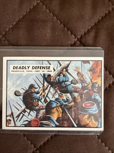 TOPPS 1962 CIVIL WAR NEWS CARD #81: DEADLY DEFENSE NASHVILLE,TENN.-16.DEZ.1864 - Bild 1 von 2