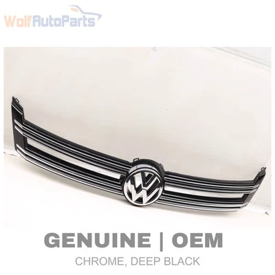 2017-2018 VW TIGUAN LIMITED - Front Upper Center Grille Assembly 5N0853651J - Image 1 of 4