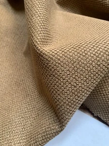 BTY - Vintage Scalamandre Warm Brown Textured Chenille upholstery Fabric - Picture 1 of 2