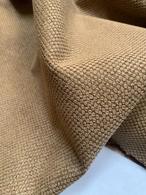BTY - Vintage Scalamandre Warm Brown Textured Chenille  upholstery Fabric - Image 1 of 2