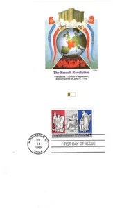 Scott C120 - French Revolution. Airmail. First Day Of issue Card.   #02 C120FDI - Picture 1 of 2