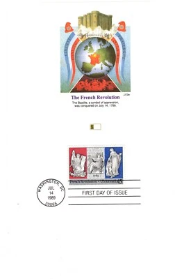 Scott C120 - French Revolution. Airmail. First Day Of issue Card.   #02 C120FDI - Image 1 of 2
