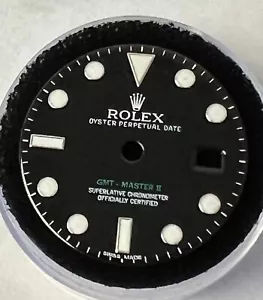 Auténtico Rolex GMT-MASTER II 16713 16718 esfera negra y plateada brillante - Imagen 1 de 6