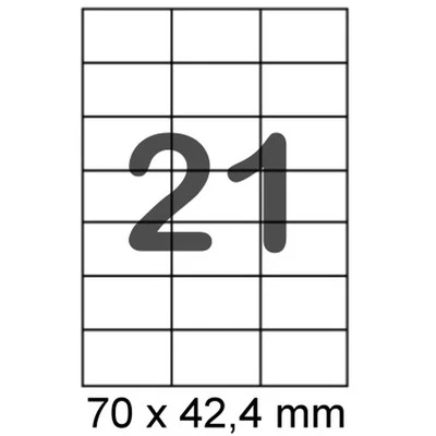 ETIKETTENEXPRESS Internetmarke Frankatur 210 Etiketten 70 x 42,4 mm Post Frankierung weiss DIN A4