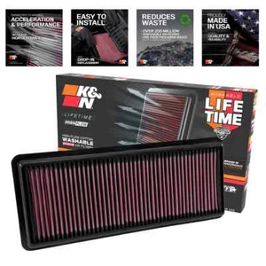 Filtro Aria Sportivo Lavabile Abarth 124 Spider 1.4L L4 F/I - K&N 33-5040 - Imagen 1 de 1