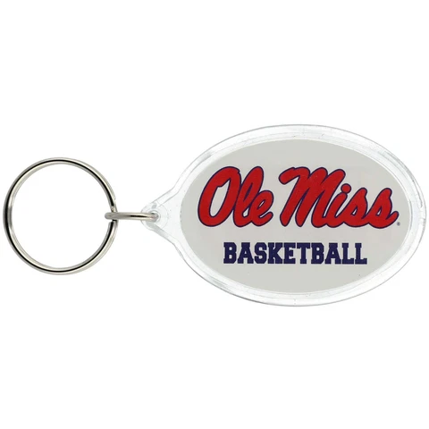 WinCraft Ole Miss Rebels Basketball Oval Key Ring Cover