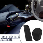 Black Silicone Car Gear Hand Shift Knob Cover Auto Handbrake Non-Slip Protector