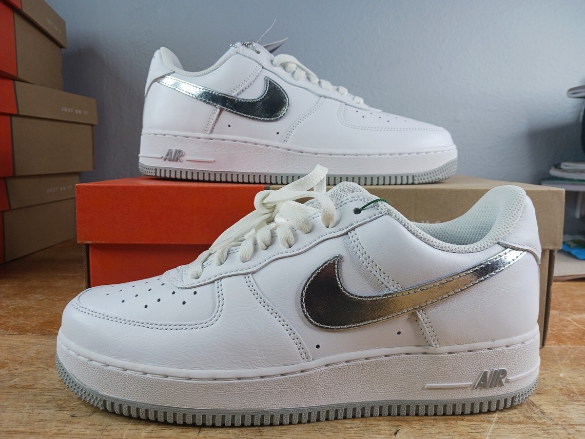 Nike Air Force 1 Low Color of the Month - White Silver for Nike Air Force 1 Low Color of the Month - White Silver for