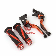 Fold Extend Brake Clutch Lever+Grip For  CBR 600 F2,F3,F4,F4i CMX 500 Rebel