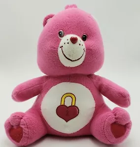Classic Nanco Care Bears Pink Secret Bear 14" Plush Cuddly Stuff Doll - Picture 1 of 3