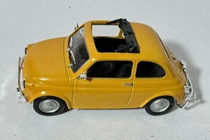 FIAT 500 L 1968 GIALLO POSITANO light OPEN ROOF TRANSKIT 1:43CARARAMA HONGWELL - Foto 1 di 10