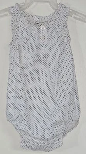 babyGAP Size 6-12 Months Ivory Frost Bubble Sleeveless Snap Crotch Bodysuit - Picture 1 of 2