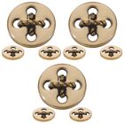  9 Pcs Alloy Button Accessories Small Buttons Decorations Overcoat