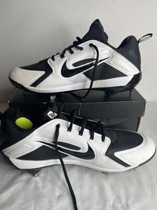 Botines de béisbol Nike Alpha Huarache Elite negros blancos para hombre 12 con cordones AH7524-002 - Imagen 1 de 6