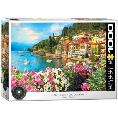 EuroGraphics Lake Como, Italy 1000 Piece Puzzle - Image 1 of 3