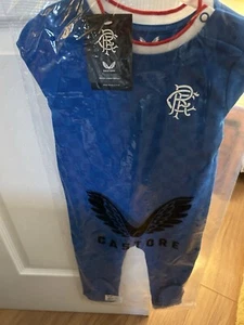 Genuine Official Rangers FC Sleep Suit BNWT 9-12 Months - Picture 1 of 6