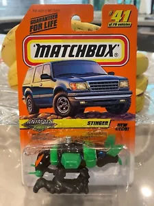 Matchbox 1998 Serie Animali #41/75 Stinger Verde E Nero - Foto 1 di 1