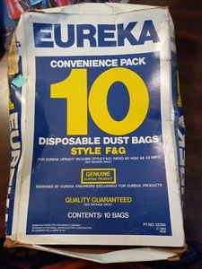 Eureka Style F & G 10 Disposable Dust Bags 52356 Vacuum Cleaner - Picture 1 of 6
