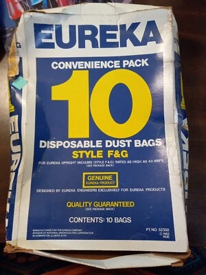 Eureka Style F & G 10 Disposable Dust Bags 52356 Vacuum Cleaner - Image 1 of 4