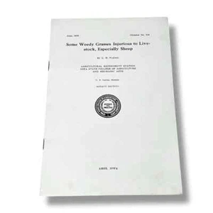 Einige Unkrautgräser, die Vieh verletzen 1929 Circular Iowa College of Ag CX - Bild 1 von 6