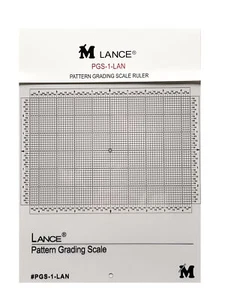 Lance PGS-1-LAN Pattern Grading Scale Ruler, 8.5"x6", Clear Plastic - Picture 1 of 3