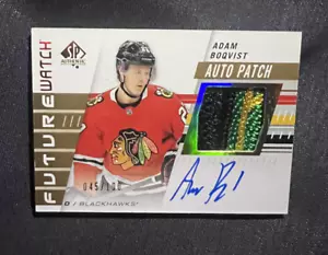 2019-20 SP Authentic Future Watch Limited Adam Boqvist Rookie Patch Auto /100 - Picture 1 of 2