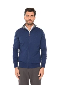 Cárdigan de Hombre Suéter Lana Cachemir Chaqueta con Cremallera Invierno - Imagen 1 de 38