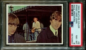 PSA 8 Ringo Starr Rookie Card 1964 Beatles Color #9 Topps John Lennon Paul 60's - Picture 1 of 1