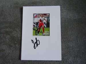 CARD - FC UTRECHT - J.HOOGMA - PANINI - 10x15cm ORIGINAL SIGNED