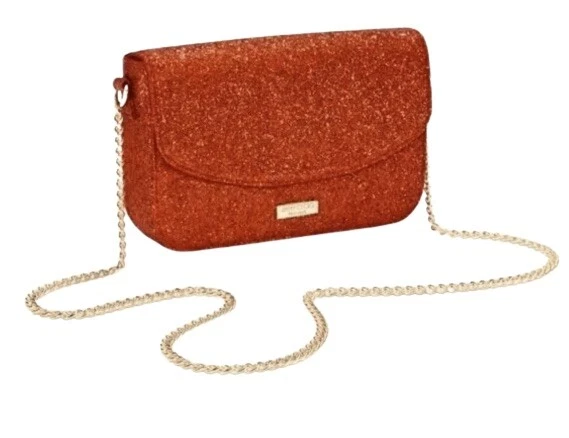 Jimmy Choo Parfums Red Crossbody Shimmer Bag Glitter Purse Clutch GWP
