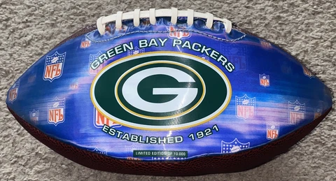 Green Bay Packers Fotoball NFL Full Size 2001 Limited Edition of 10,000 Ball Cover