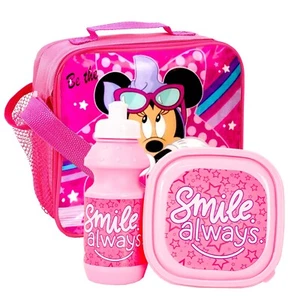 Disney Minnie Mouse Brotzeittasche Smile Thermo 3-teiliges Set Mädchen rosa - Bild 1 von 1