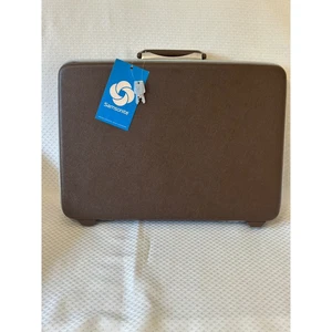 Vintage 70's Samsonite Regent Briefcase  Business Case with Keys Brown NWT - Picture 1 of 11