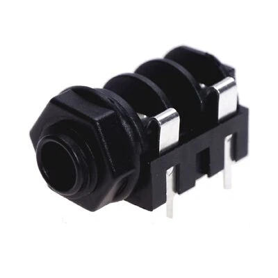 ✅Klinken Einbau Buchse 6,35mm Mono mit Schalter Typ Neutrik NMJ4HFD2 Printausf.