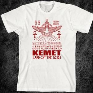 Ägyptisches T-Shirt Hieroglyphen Kemet Pharao Ankh König Tut Eye Of Horus Ra Neu - Bild 1 von 1