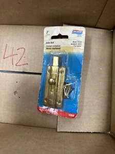 National Hardware 3"   Slide Bolt  (N152-850)  FS. New Old Stock - Picture 1 of 2