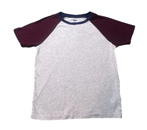 Old Navy Gray And Maroon Little Boys T Shirt Size Medium (8) - Picture 1 of 5